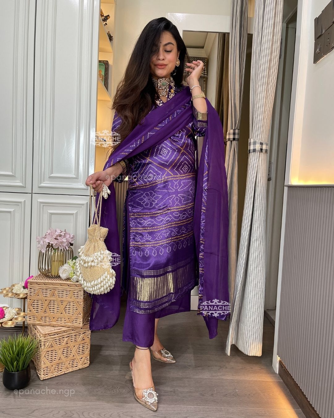 BANDHANI GAJJI linen set