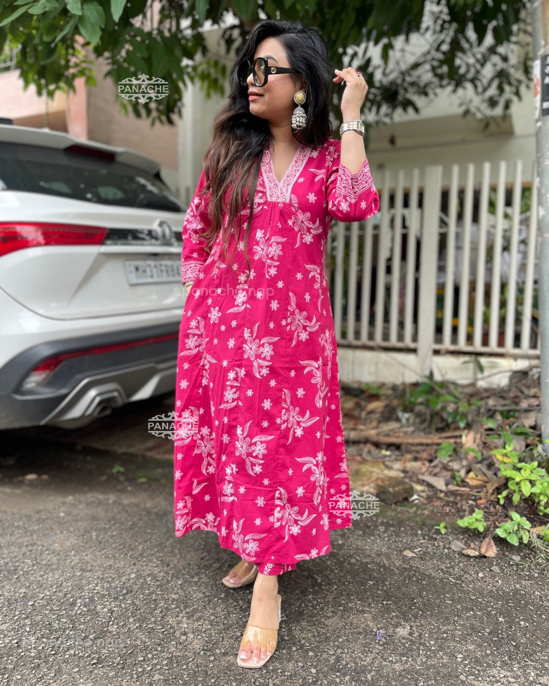 Print on print casual cotton set