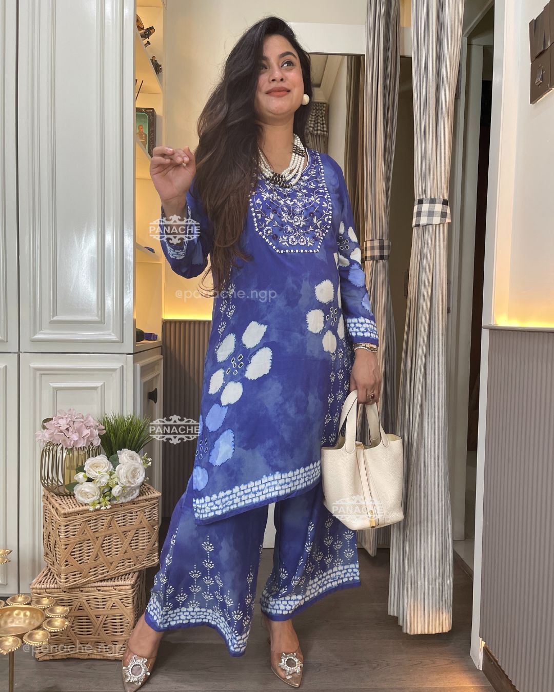 Tie & dye placement coords in indigo