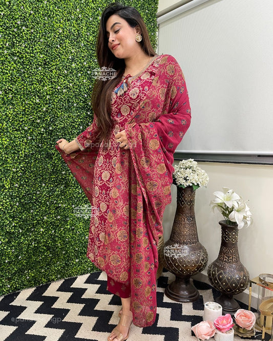 Print on print suit set