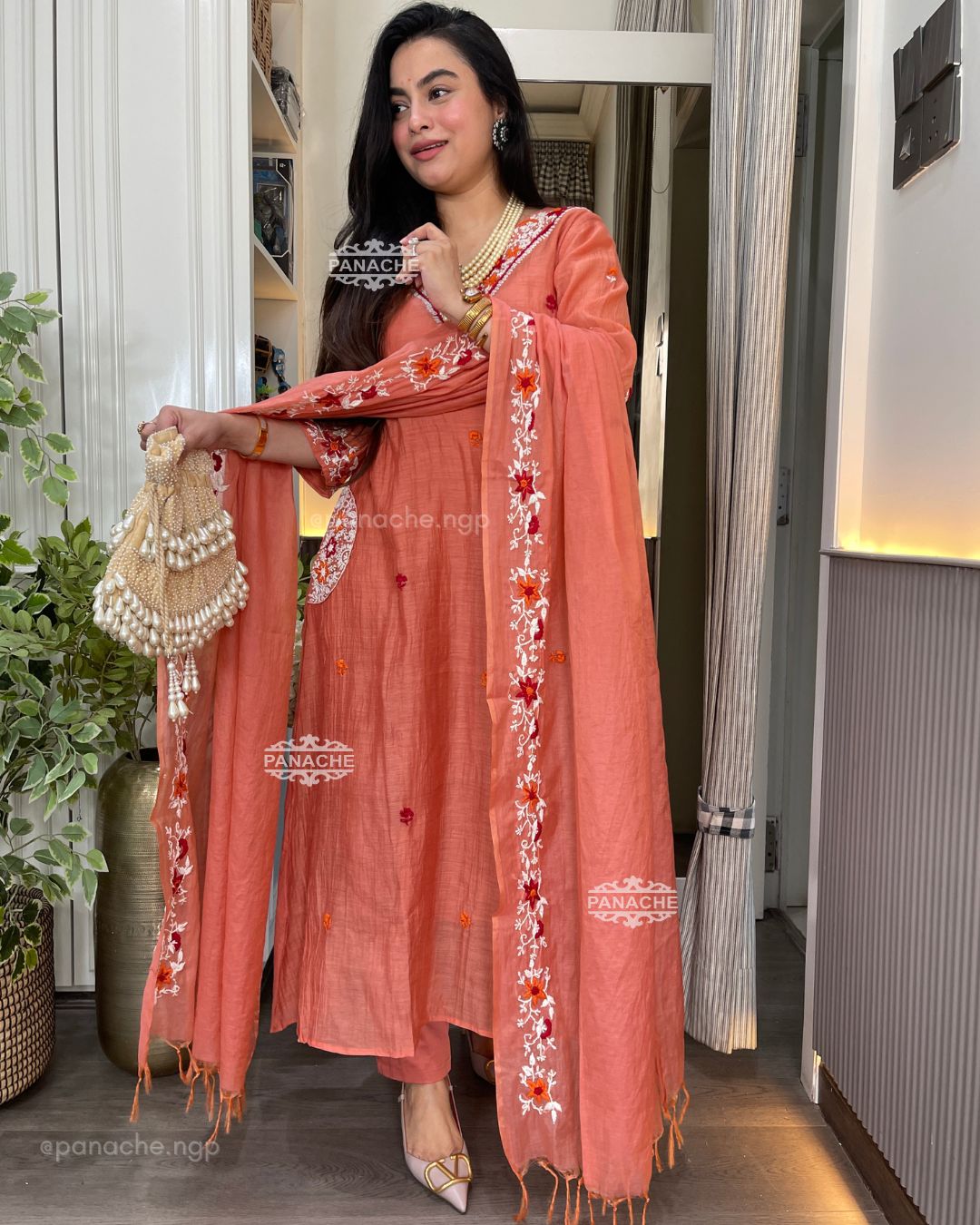 Gajari frenchknot mul set