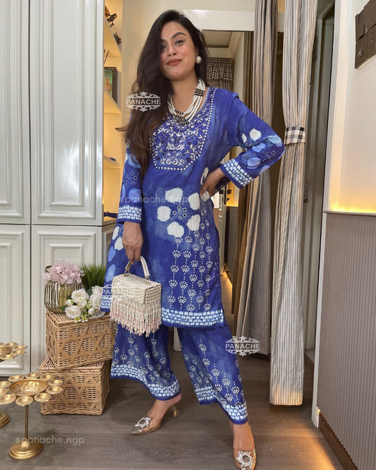 Tie & dye placement coords in indigo