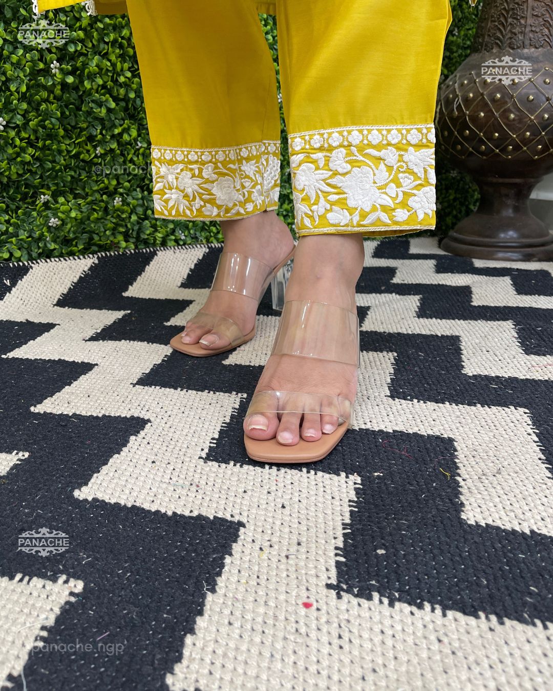 Haldi yellow dabka coord