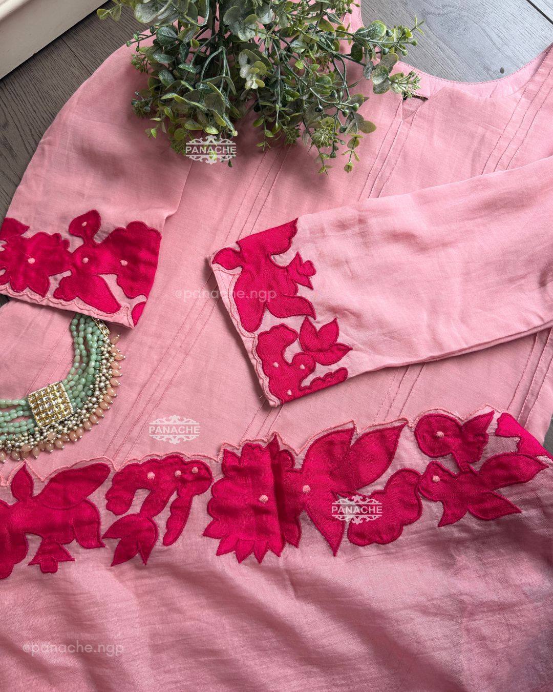 Blush pink ensemble set
