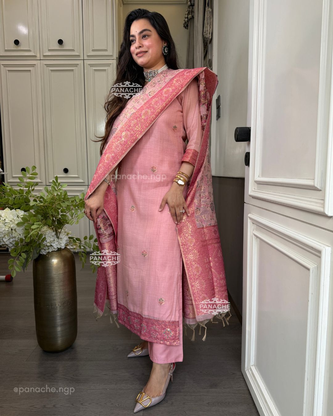 Jamdani katha weave set