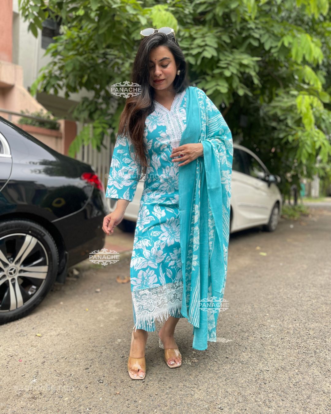 Print on print budget cotton Karachi set