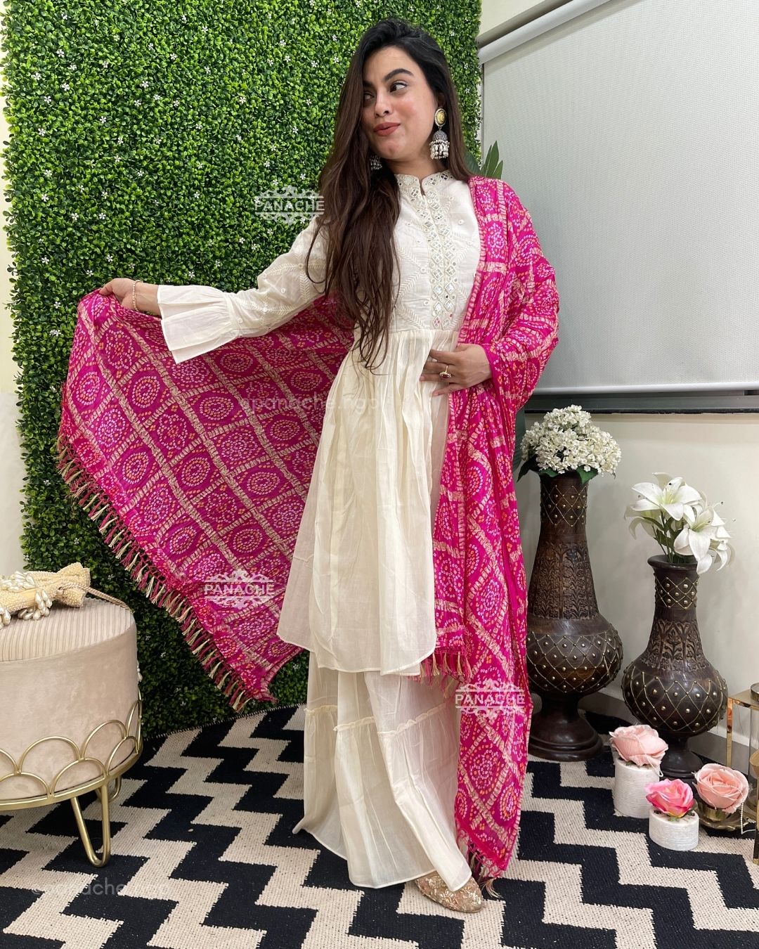 Bandhani sharara set