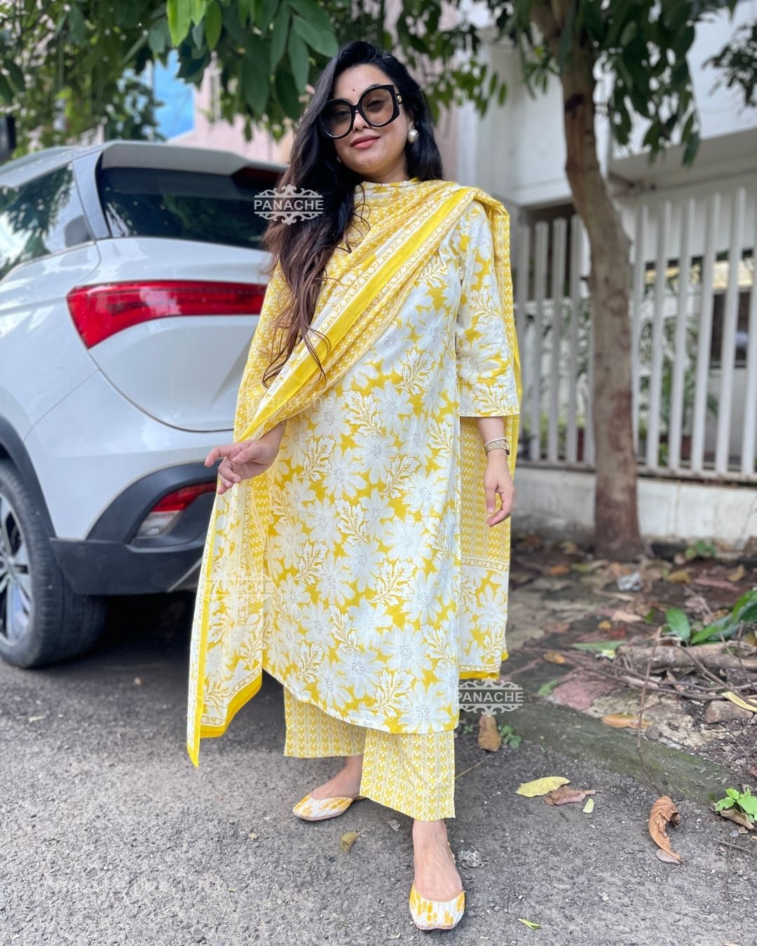 Summer cotton yellow set