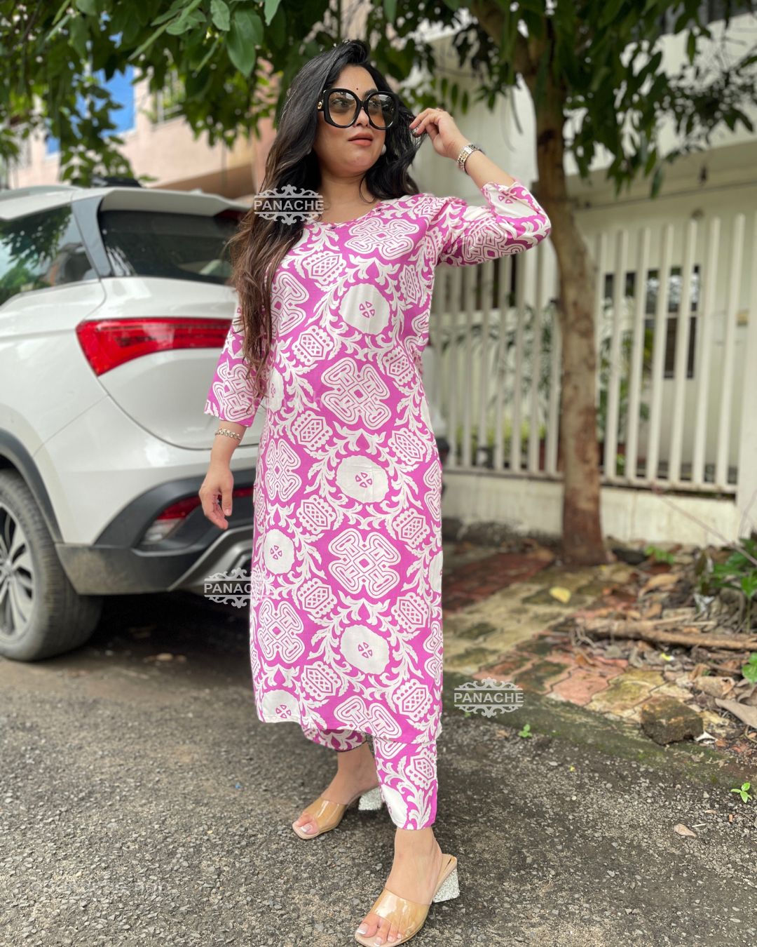 Print on print lilac set