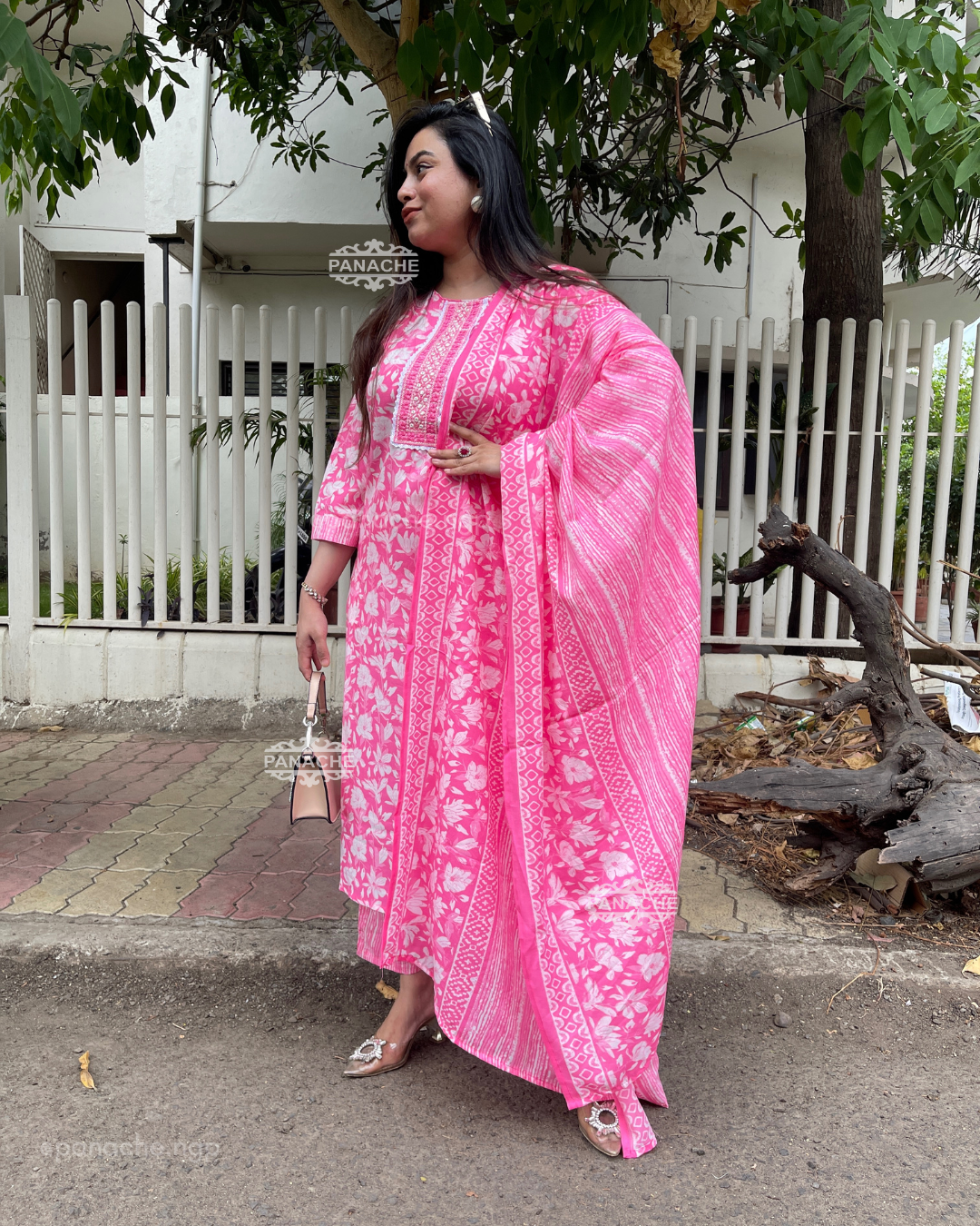 Rose pink Printed summer sets