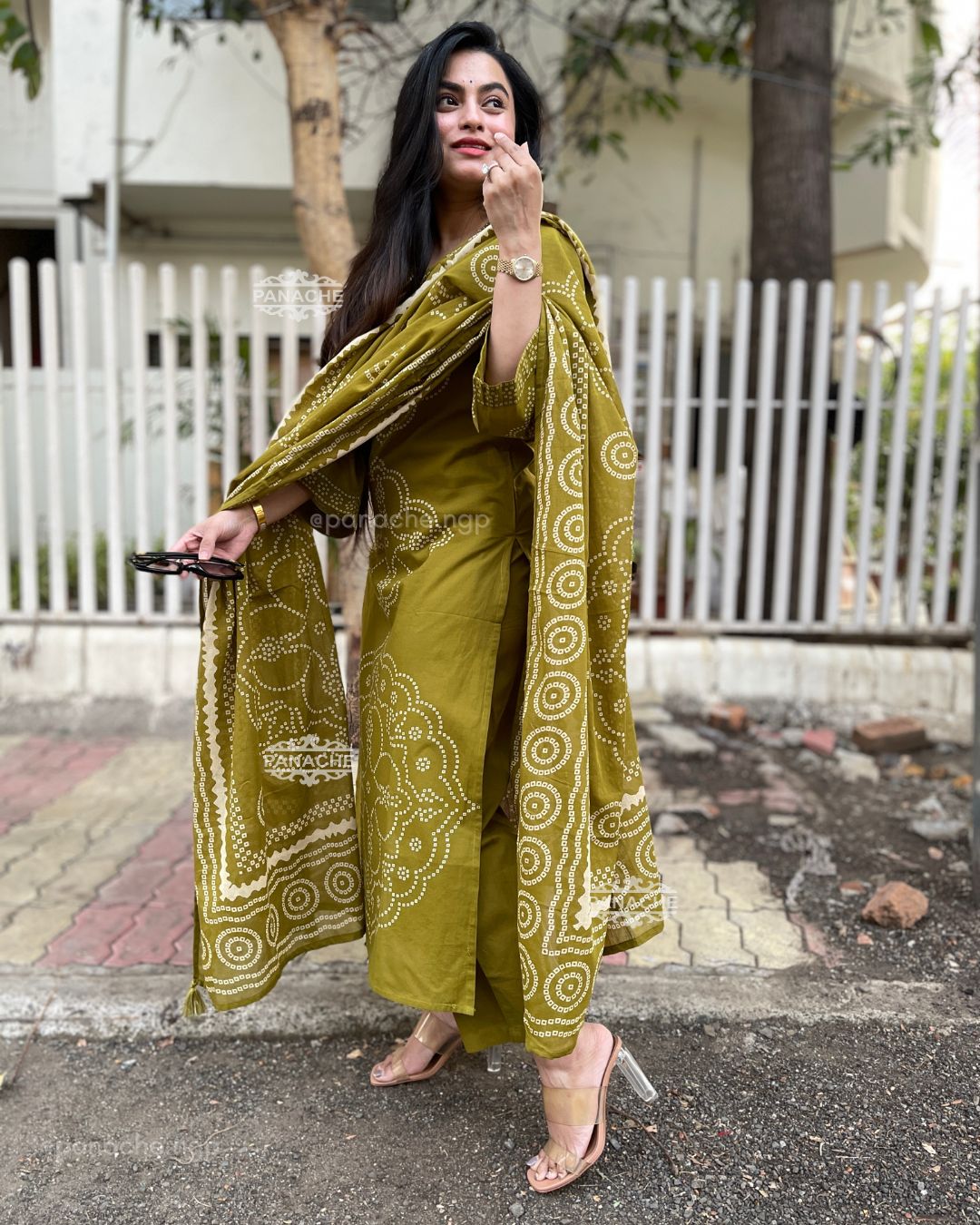 Bandhani mul cotton sets