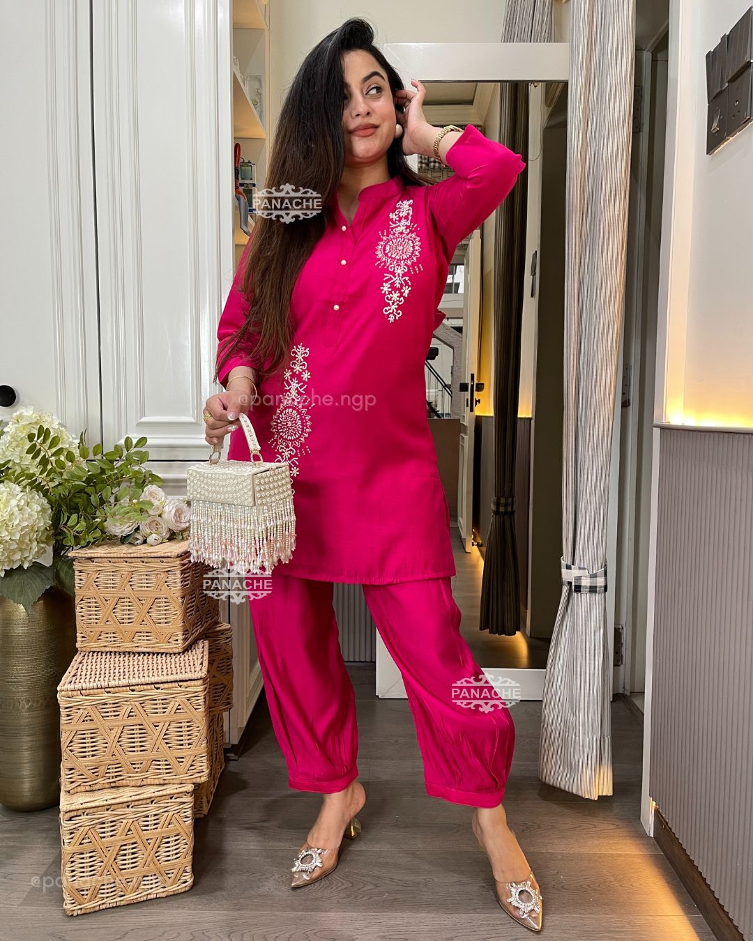 Budget Gulab coord set