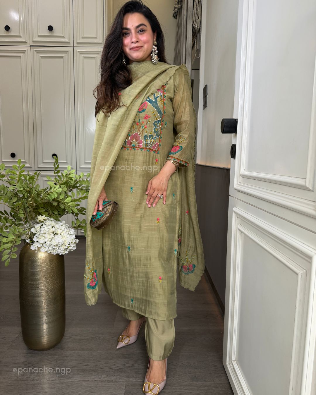 Sage katha suit set