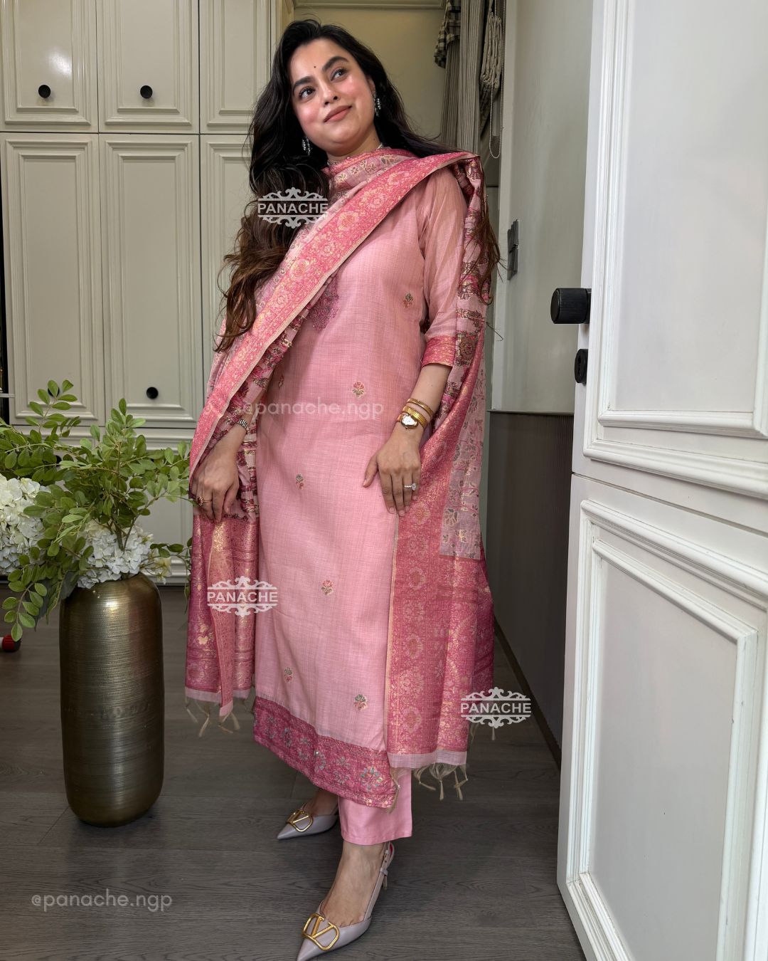 Jamdani katha weave set