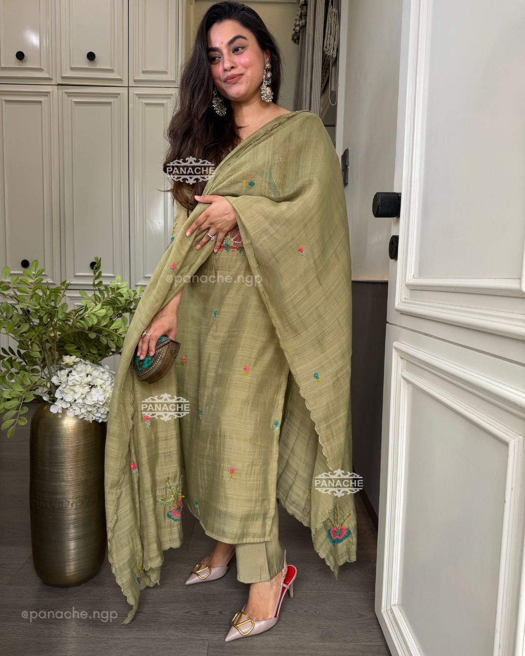 Sage katha suit set