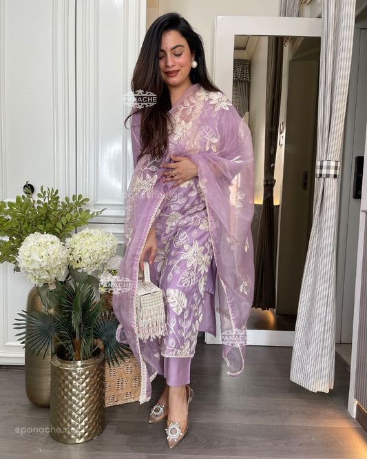 Karachi embroidered pastels sets