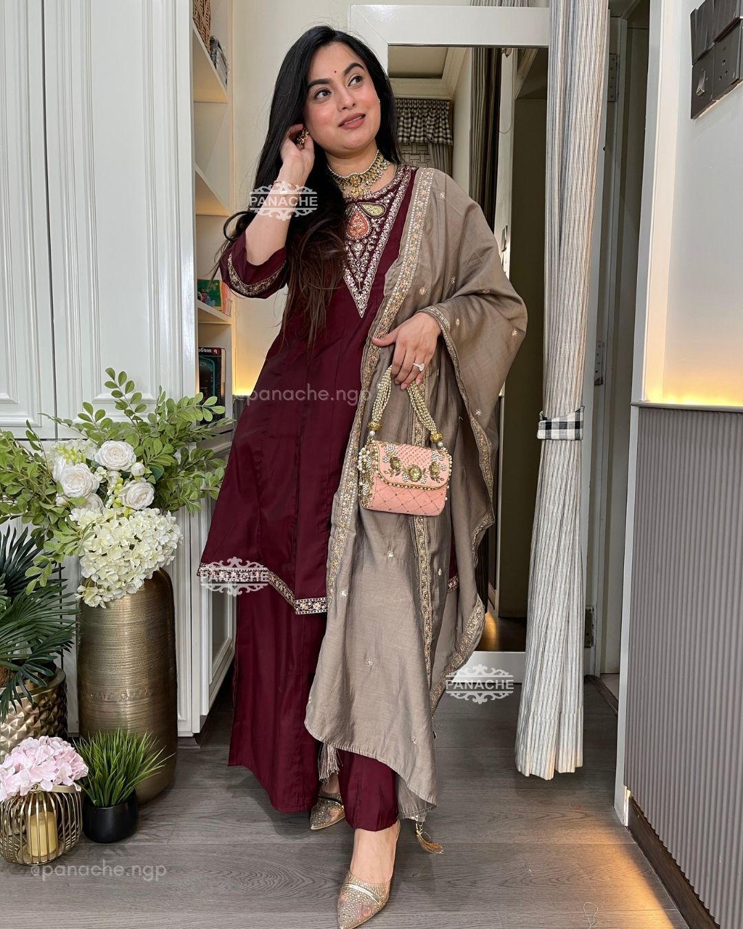 Contrast gharara sets