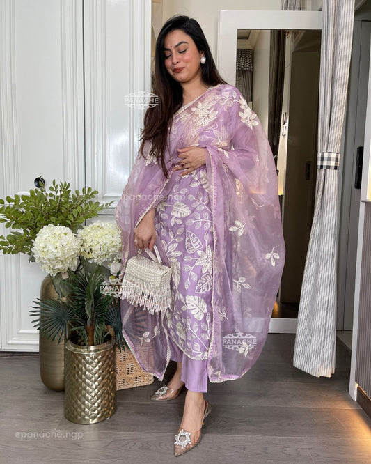 Karachi embroidered pastels sets