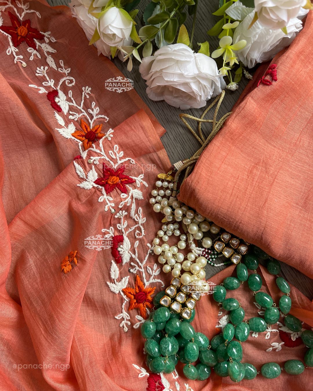 Gajari frenchknot mul set