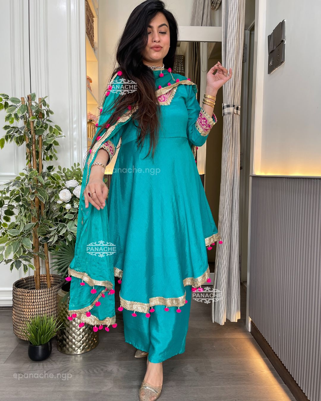 Aqua Gharara set