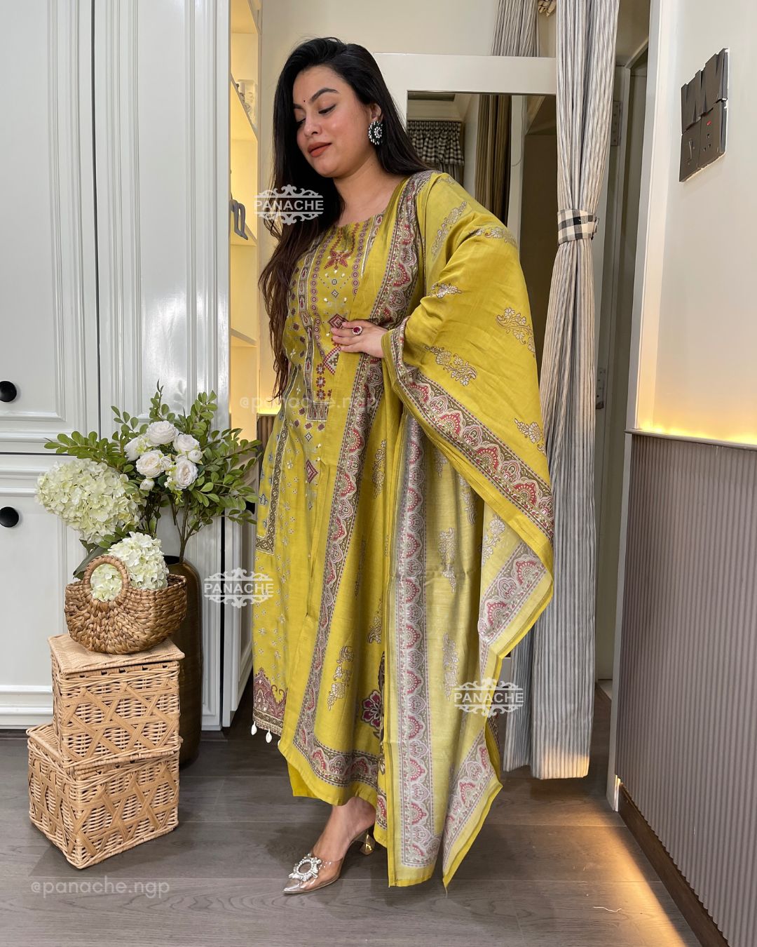 Muslin print on print Shells sui