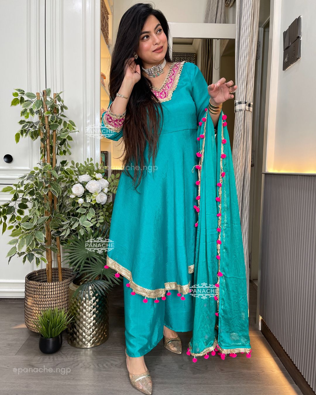 Aqua Gharara set