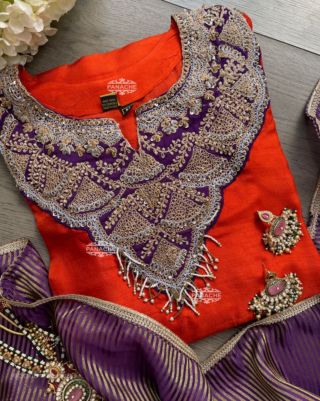 Amber Raga Anarkali set