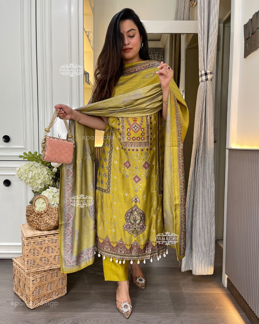 Muslin print on print Shells sui