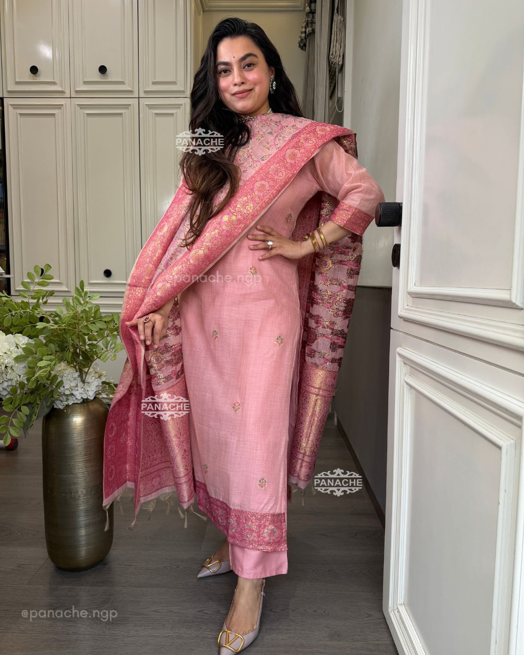 Jamdani katha weave set