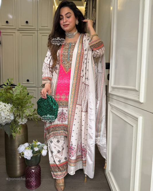 Printed Karachi set