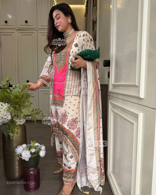 Printed Karachi set
