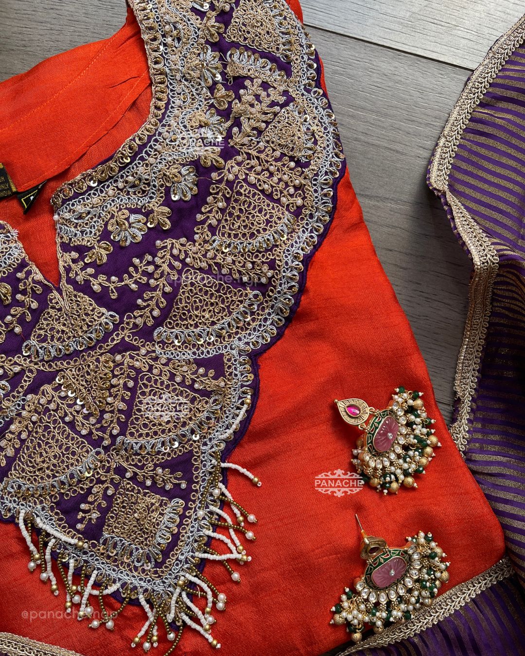 Amber Raga Anarkali set