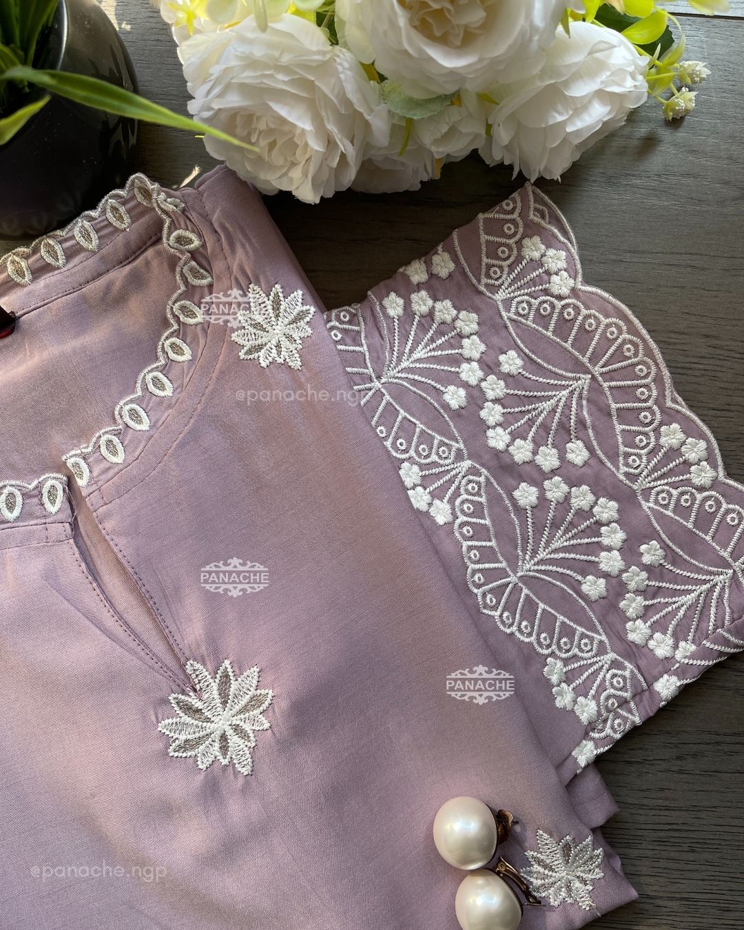 Sweet Pea lavender coord