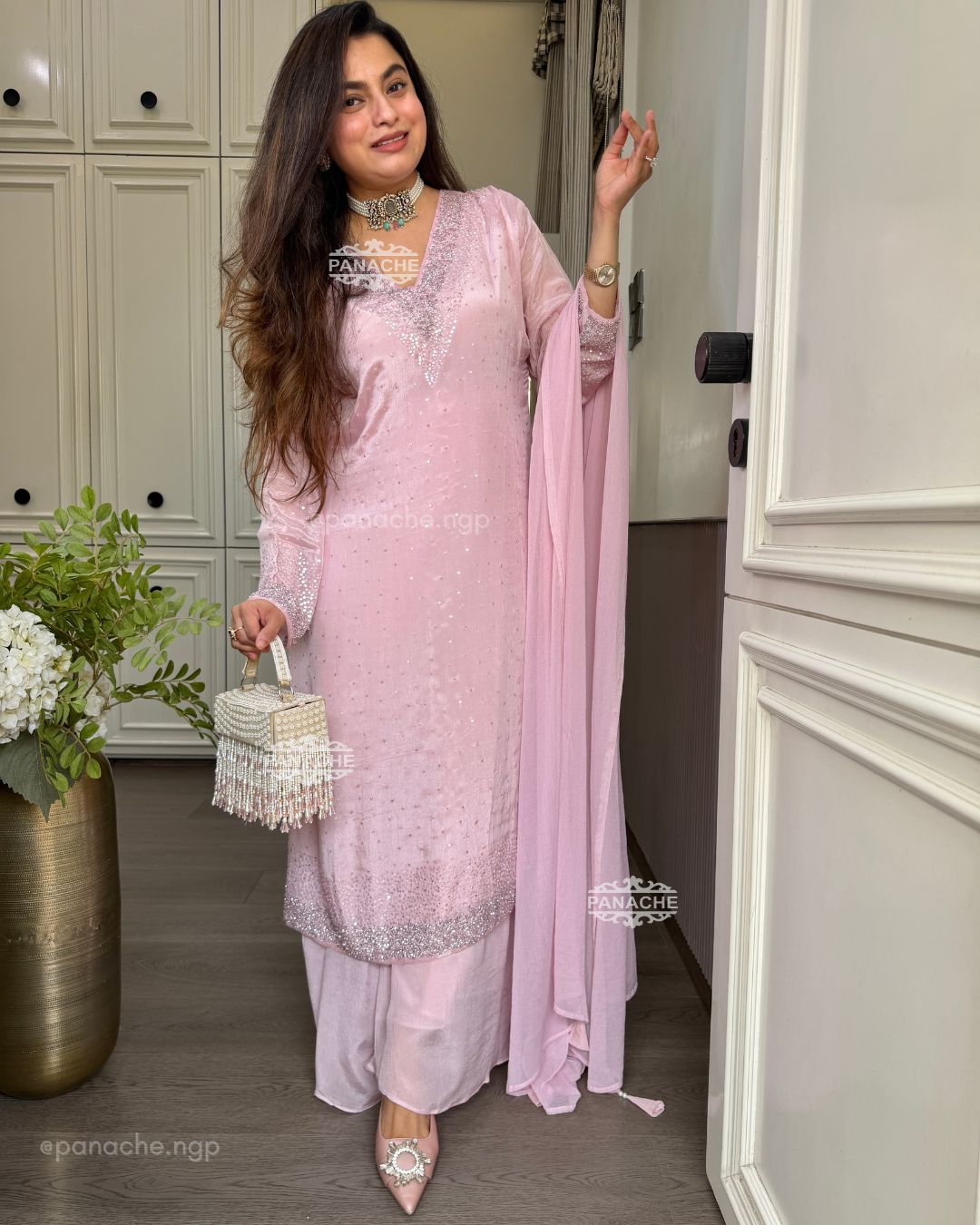 Barbie pastels chiffon set