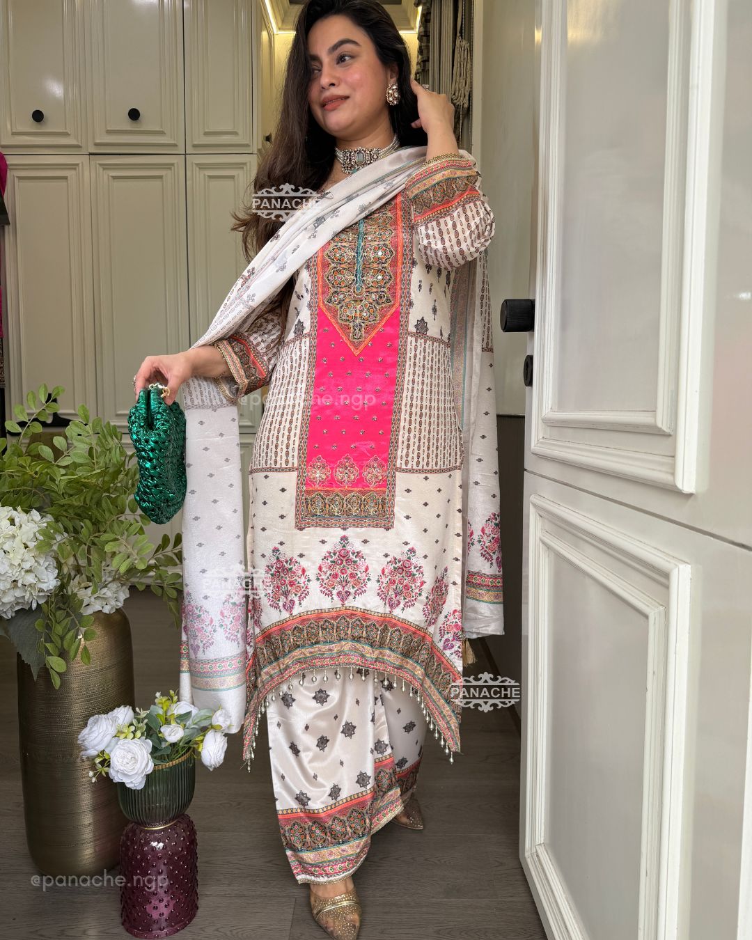 Printed Karachi set