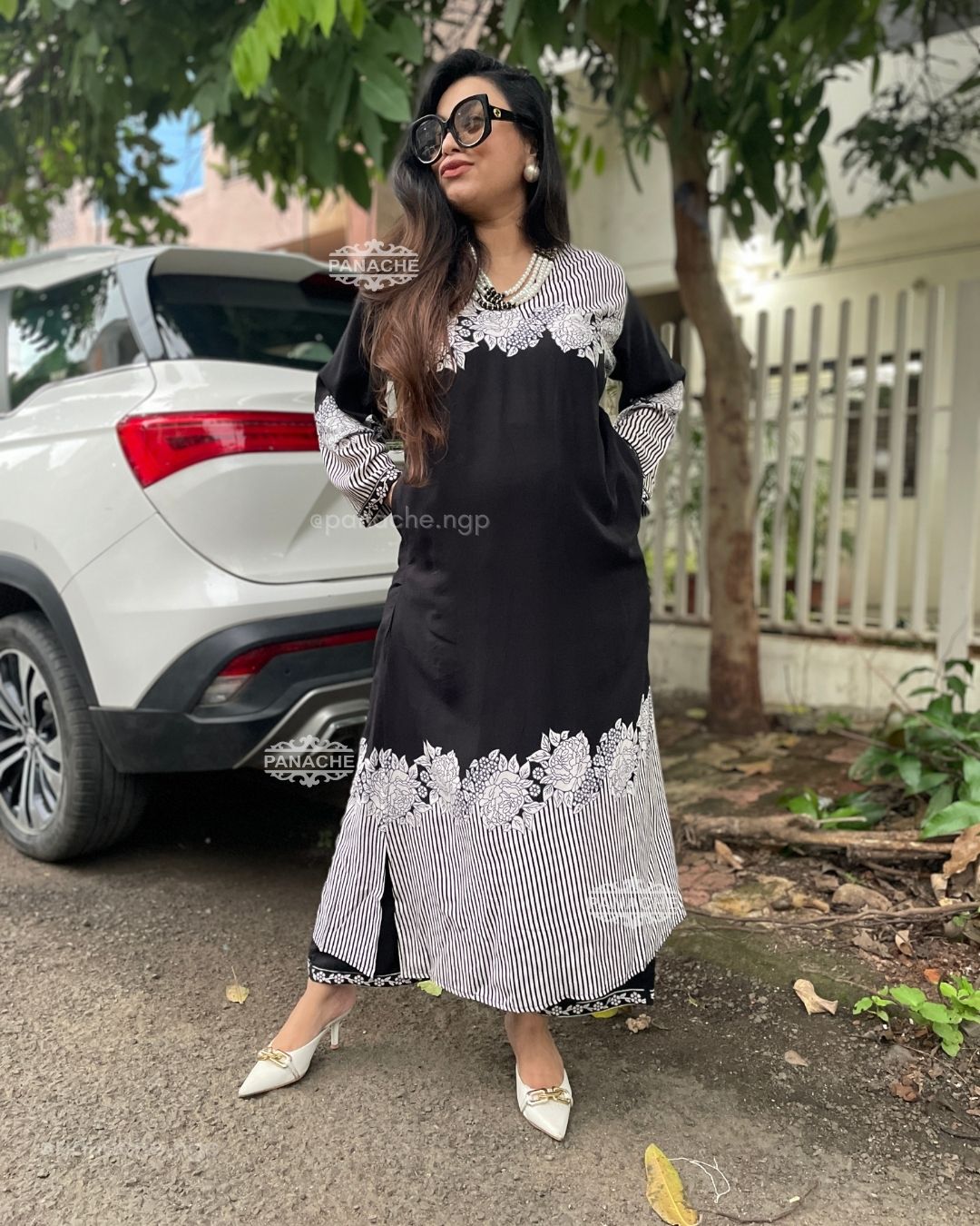 Casual monochrome set