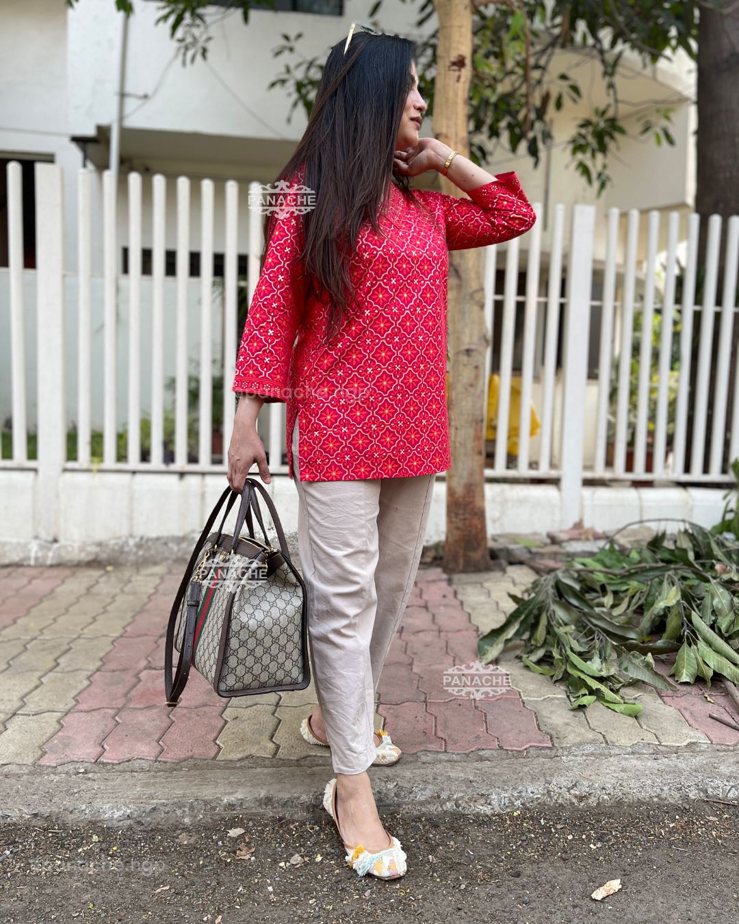 Budget V neck short Kurti Tee
