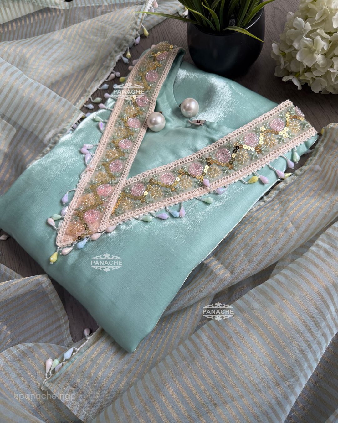 Minty hues summer set