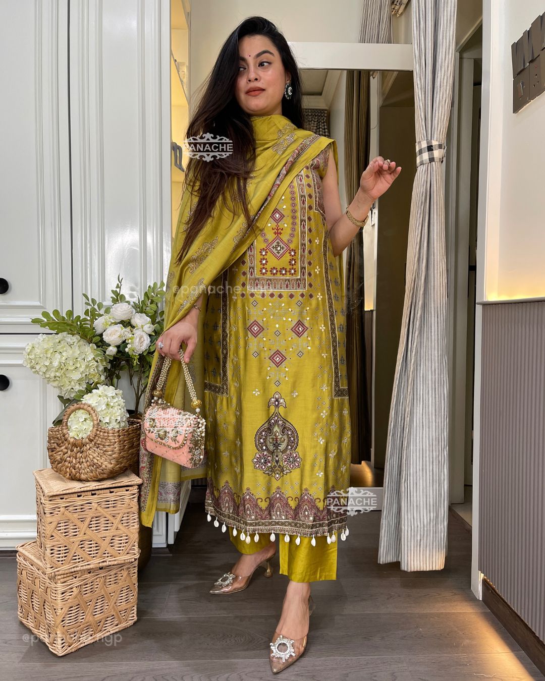 Muslin print on print Shells sui