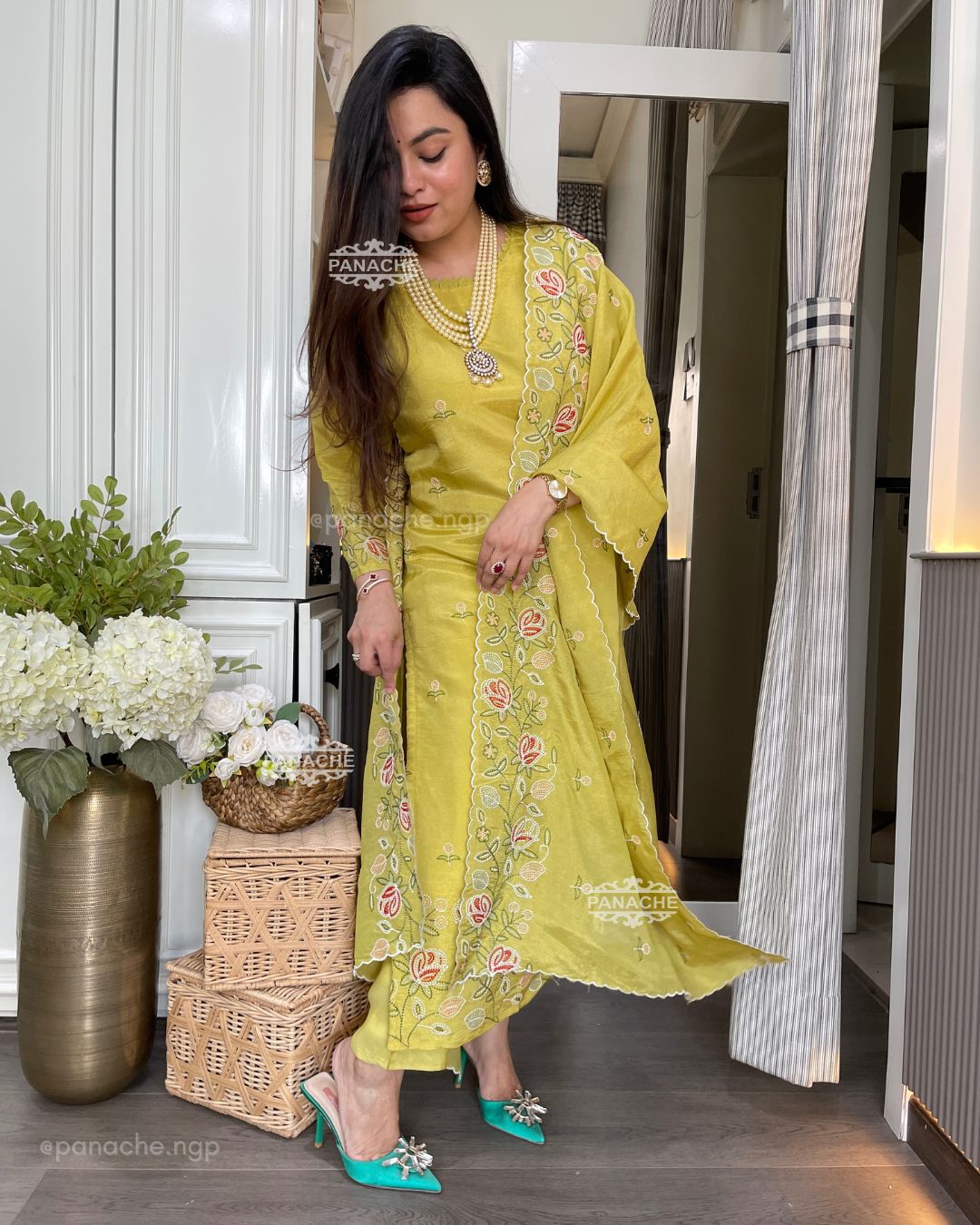 Lemony minty goodness suit set