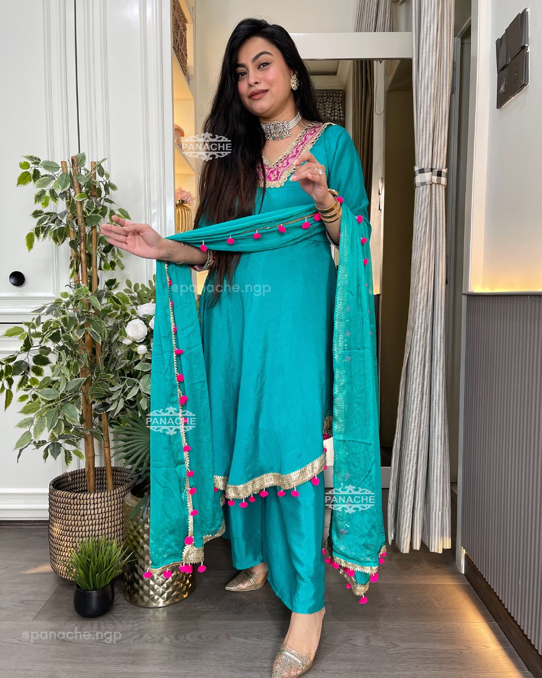 Aqua Gharara set
