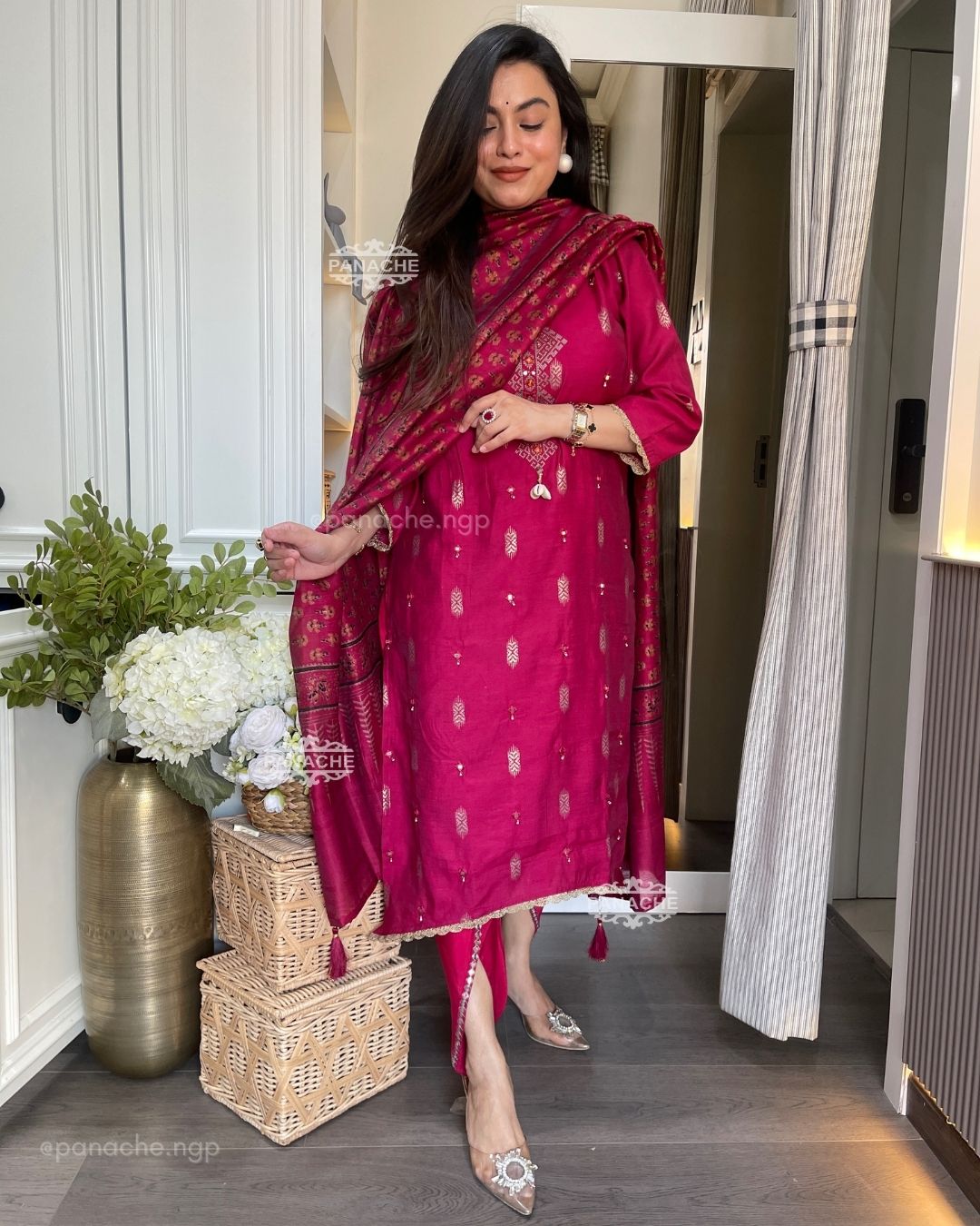 Semi formal tulip pants set