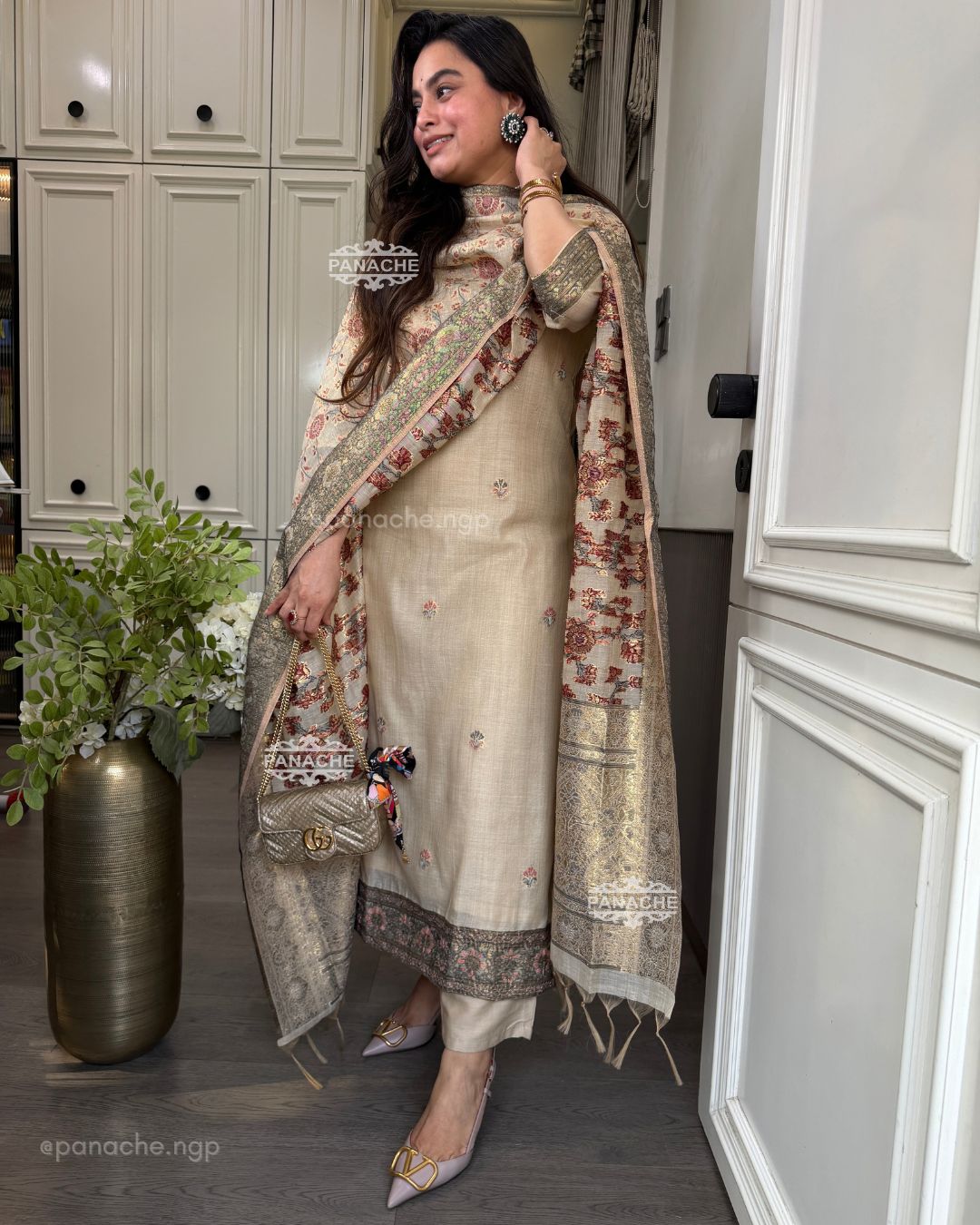 Jamdani katha weave set