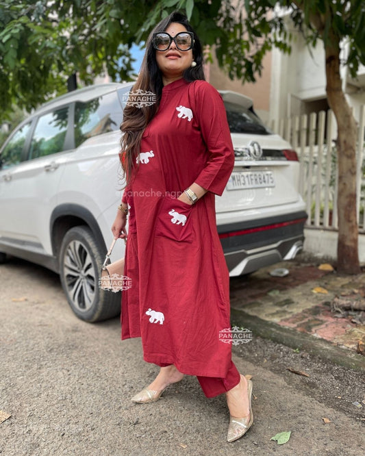 Embroidered budget daily wear coords