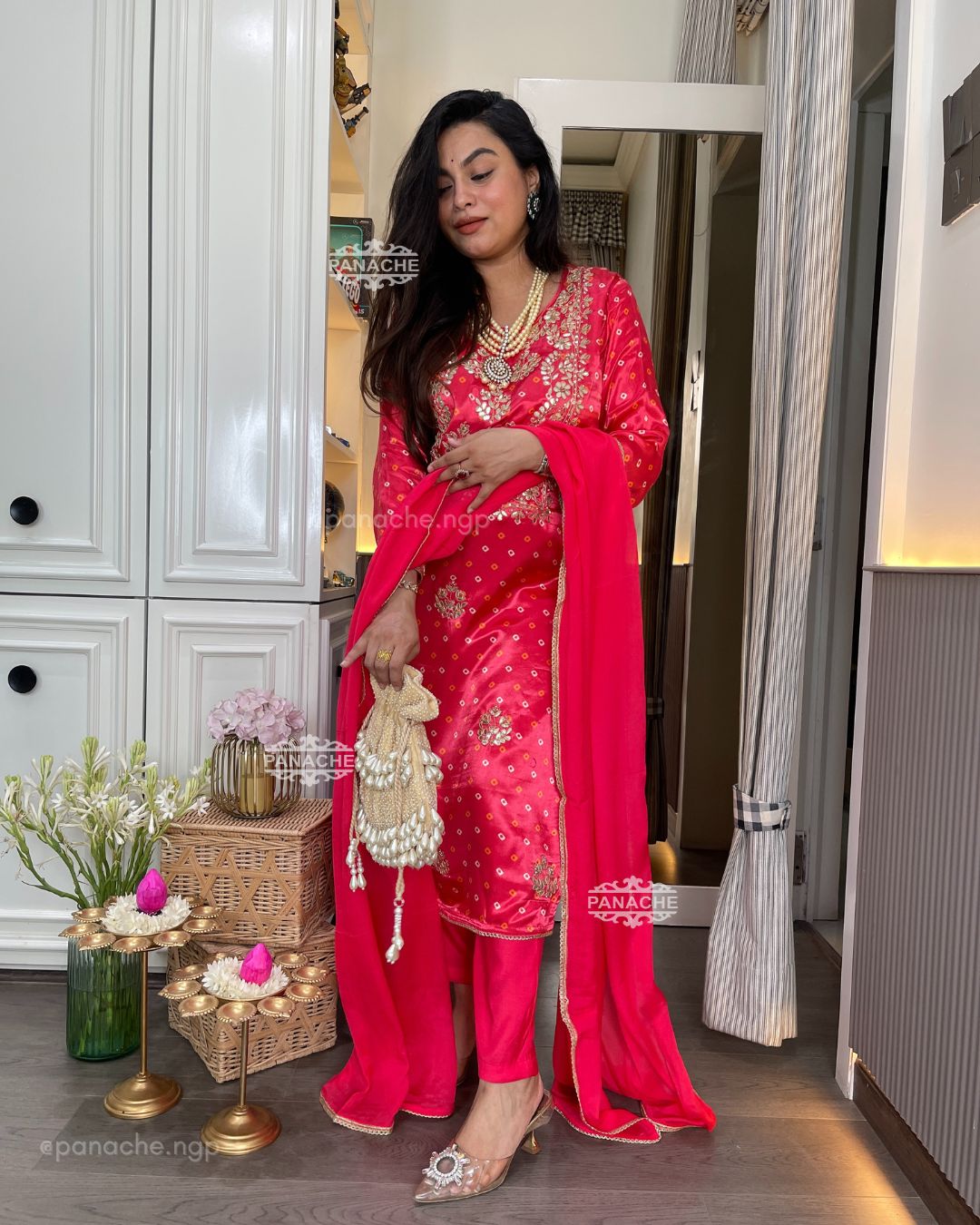 Gajji silk Bandhani sets