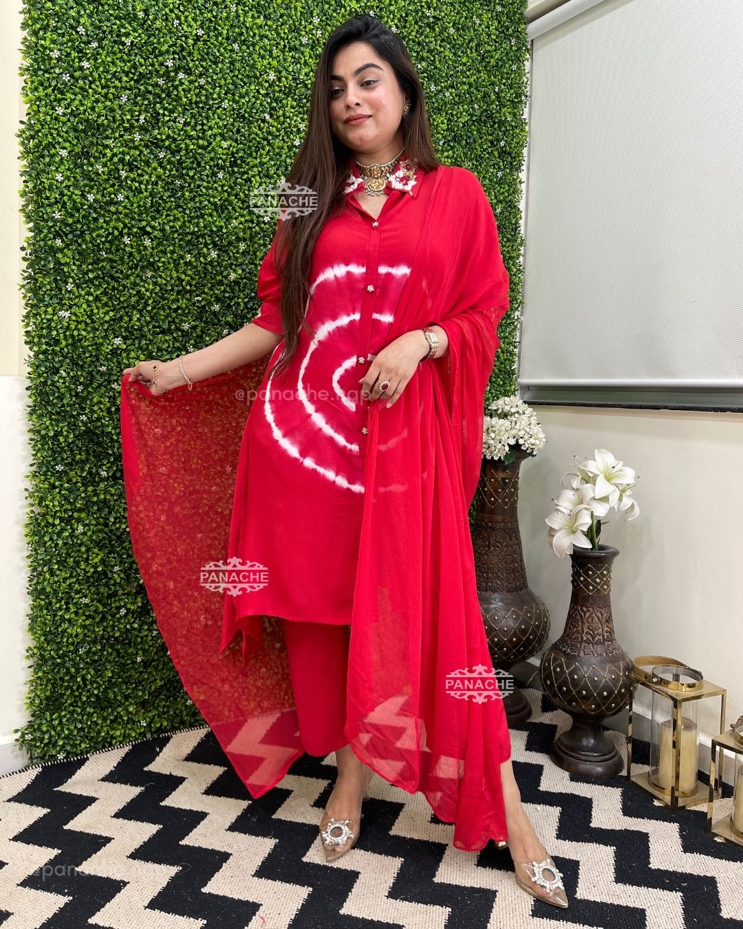 Sindoori red suit set