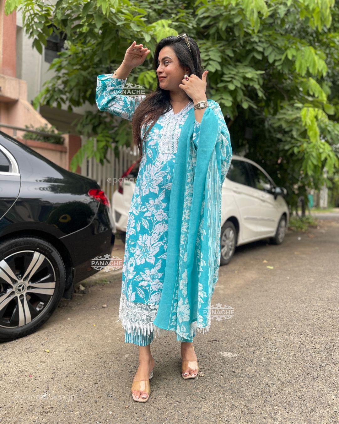 Print on print budget cotton Karachi set