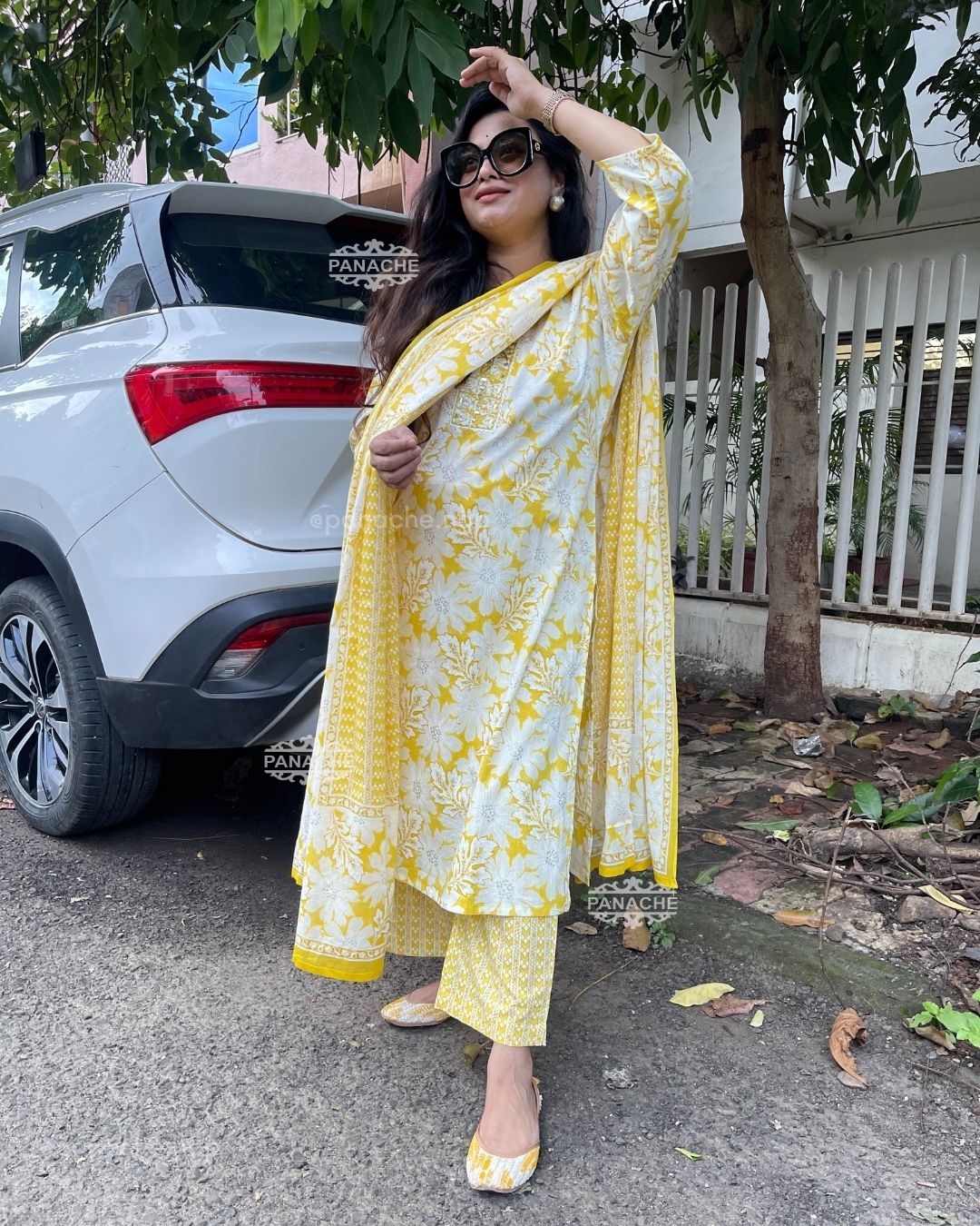 Summer cotton yellow set