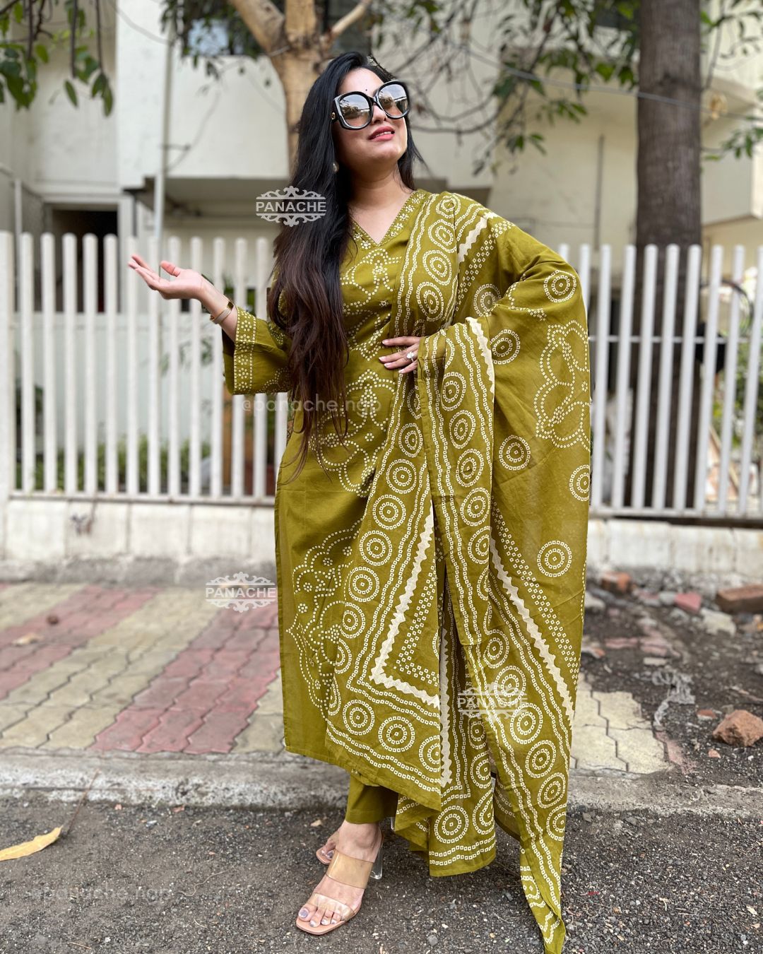 Bandhani mul cotton sets
