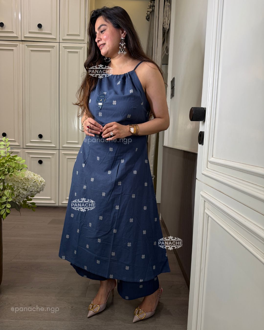 Boho blue budget coords